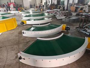 PVC-bandtransportband <span class=keywords><strong>2025</strong></span> met 90- en 80-graden bochten in een circulaire transportlijn - Product Image 5