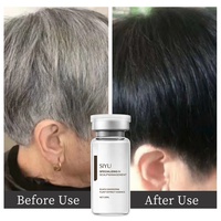 OEM ODM Essence de traitement de cheveux gris à noir Traitement anti-cheveux gris Traitement anti-ganoderma noir Sérum anti-cheveux gris