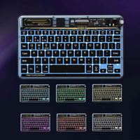 Harga Pabrik 2022 Keyboard Nirkabel BT USB Split RGB Backlit Desain Tahan Air Kompatibel untuk Tablet Laptop-Paling Laris di Cina
