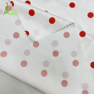 High Quality 1.1cm Polka Dot Printed Satin 100% Polyester Thick <strong>Fabric</strong> Soft Challis Alternative Women's Dresses Shirts Pajamas - Product Image 3