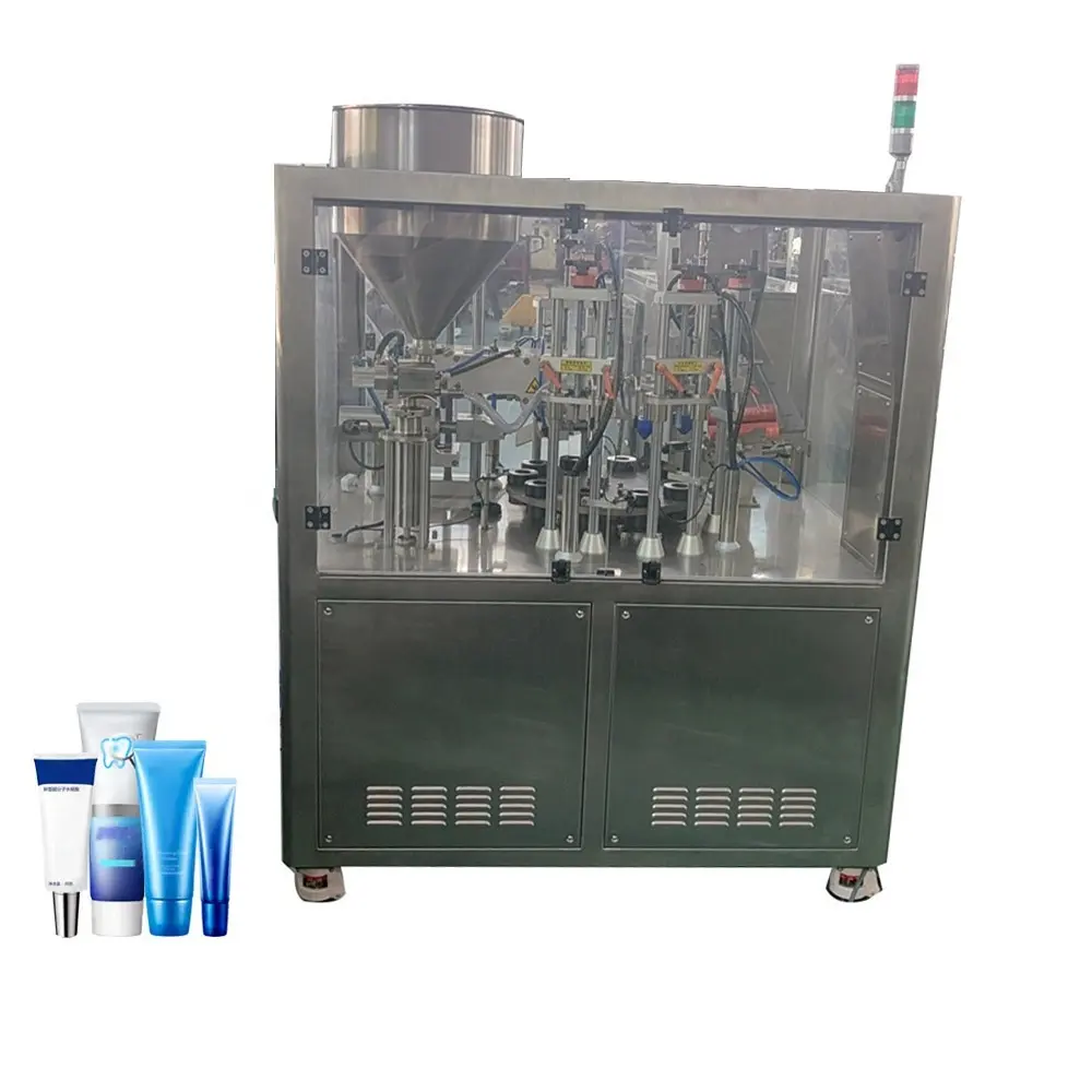 충전 기계 공장 가격 튜브 화장품 로션 크림 산업 씰링 기계 라인 자동 포장