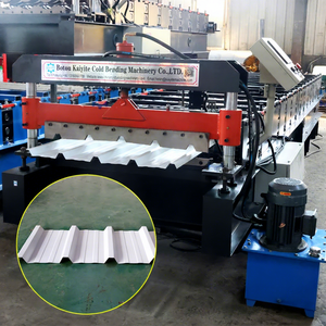 Vollautomatische IBR-Dachplatten-Formmaschine, Trapezförmige Dachziegel-Herstellungsanlage, Metall-Dachrollformsystem - Product Image 1