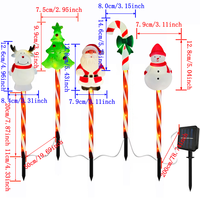 Guirlande lumineuse solaire LED étanche en forme de cerf (1 à 5 cerfs), rouge, pour Noël, jardin, patio, fenêtre, décoration extérieure de vacances