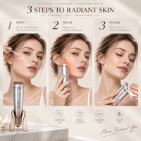 Nouvel appareil de beauté facial portable 6-en-1 chaud et froid, masseur facial pour raffermir la peau, lutter contre le vieillissement, prendre soin des yeux et favoriser un teint éclatant