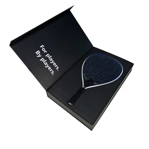 Logotipo personalizado de lujo negro mate cartón rígido forma de libro Cierre magnético paleta embalaje raqueta de <span class=keywords><strong>Pádel</strong></span> caja de regalo con <span class=keywords><strong>bandeja</strong></span> de espuma - Product Image 3