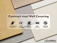 Assurance qualité Papier peint personnalisé en vinyle mat PVC Revêtements muraux de salon imperméables pour les projets d'hôtels commerciaux