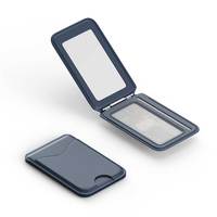 Support de portefeuille magnétique miroir fenêtre flexible support de téléphone portable montage sur tableau de bord pour une utilisation de bureau