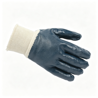 Gants de travail résistants en nitrile enduit, gants de sécurité en nylon enduit de nitrile pour la construction