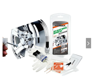 Kit de adhesivo de reparación de rueda de aleación, bricolaje, pintura plateada, para llanta, daña las abolladuras - Product Image 2