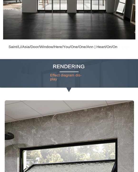 Customized Modern Design Home Horizontal Sliding Bay Window Aluminum Alloy Frame with Thermal Break & Soundproof Function