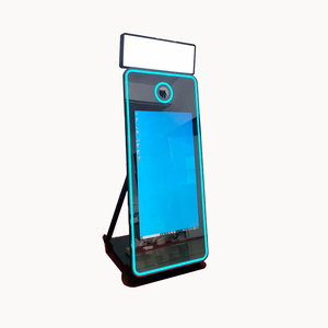 Miroir Magique en Bois de 70 Pouces avec Écran Tactile pour Photomaton, Équipement d'Impression <span class=keywords><strong>Instantanée</strong></span> de Photos Selfie, <span class=keywords><strong>Location</strong></span> Commerciale pour 15 Personnes - Product Image 2