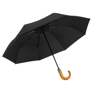 <span class=keywords><strong>Parapluie</strong></span> d'affaires automatique <span class=keywords><strong>haut</strong></span> <span class=keywords><strong>de</strong></span> <span class=keywords><strong>gamme</strong></span> pour hommes 3 poignées en bois pliantes Protection contre le vent crème solaire Logo personnalisé adultes classiques - Product Image 5