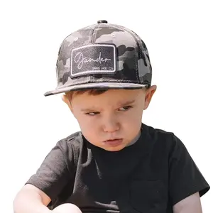 Topi Matahari Anak-anak Balita Topi Olahraga Anak-anak Topi Snapback Kustom Tambalan Kulit Nama Bayi Anda