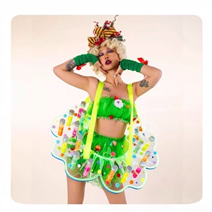 Nuevo Juego de Mesa Luminoso Original de Navidad, Lindos <span class=keywords><strong>Disfraces</strong></span> Interactivos de Baile para Escenario (Conjuntos 100% Poliéster) para Adultos, En Stock para Bares - Product Image 3