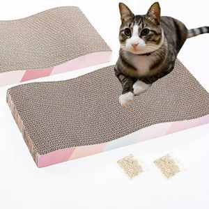 Kedi tırmalamak kurulu oluklu CatScratcher kapalı kediler için Catnip kedi Scratch Pad ile Premium Scratch dokular tasarım - Product Image 1