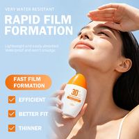 Crème solaire teintée naturelle, réparatrice anti-âge, longue durée, résistante à l'eau, protection UVA/UVB SPF 30+