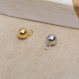 Bracelet chaîne pour bébé en argent S925 avec perles de 6 mm, pendentif, accessoire de bijouterie en perles DIY, fournitures de perlage 5289 - Product Image 4