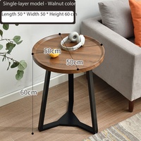 Table basse en métal à double niveau, durable, pour petit appartement, salon, chambre, table d'appoint, rangement, design moderne et minimaliste