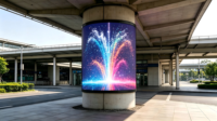 Affichage vidéo LED rond P2.5 personnalisé pour l'extérieur, conçu pour une publicité immersive à 360 degrés