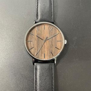Reloj de Vestir para Hombre Superligero, con Movimiento de Cuarzo MIYOTA, Esfera de Madera, Resistente al Agua 3BAR, Correa de Cuero de Primera Calidad, Diseño ODM, Redondo, Analógico - Product Image 1
