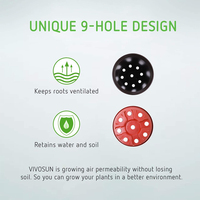 Pot de Culture en Plastique pour Fleurs et Plantes, 3 5 8 10 20 Gallons, Vente en Gros d'Usine pour Serre