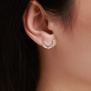 <b>Crystal</b> <b>Earrings</b> 316L Stainless Steel PVD Gold Plating Sustainable Resistant <b>Studs</b> For Women Fashion Jewelry - Product Image 3