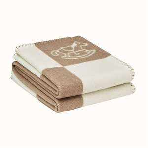 Manta de Caballo Acrílica Súper Suave y Ecológica, Manta Jacquard Azul Nórdica para Niños, Cubrecama Acogedor para Sofá, Regalo Infantil para Todas las Estaciones - Product Image 5