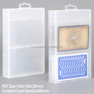 Boîte de rangement pour cartes de poker en polypropylène transparent SUNSHING, boîte de rangement pour jeu de cartes en plastique, double boîte pour cartes à jouer, support personnalisé pour cartes MTG TCG Tarot - Product Image 4