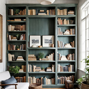 Gabinete de almacenamiento de textura metálica resistente al agua personalizable, estantería independiente de acero inoxidable para gabinete de libros, uso de Hotel - Product Image 1