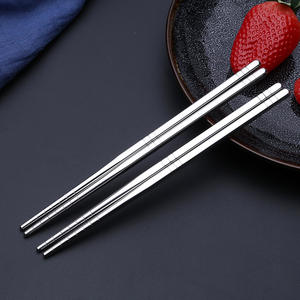 Venta al por mayor de fábrica de alta calidad personalizado japonés plata 304 Metal Acero inoxidable <span class=keywords><strong>palillos</strong></span> <span class=keywords><strong>Coreanos</strong></span> - Product Image 5