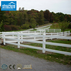 <span class=keywords><strong>Clôture</strong></span> pour <span class=keywords><strong>chevaux</strong></span> en PVC recyclé, blanche, treillis de jardin en vinyle, portails, poteaux et portails de <span class=keywords><strong>clôture</strong></span> en rail bon marché - Product Image 4