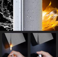 Stores enrouleurs ignifuges ZSTARR pour bâtiments publics, hôtels, escaliers, semi-occultants, 1 % d'ouverture, blancs, pare-soleil pour fenêtres