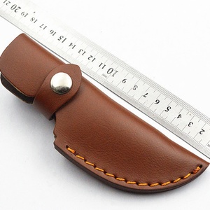 Étui de couteau en cuir fait main en gros, étui en cuir de vachette pour couteau de camping en plein air - Product Image 5