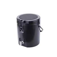 Glacière isotherme double compartiment 8L en LLDPE+PU rotomoulé, écologique, étanche, portable et recyclable pour les voyageurs modernes