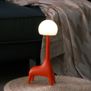 Lampe de nuit musicale Bluetooth moderne et créative en forme de <span class=keywords><strong>cerf</strong></span>, rechargeable et à brancher, double fonction, lumière d'ambiance tactile, chambre à coucher, intensité réglable - Product Image 2