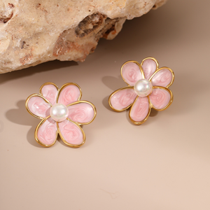 Nouvelles boucles d'oreilles en acier inoxydable de style rétro français, design personnalisé, boucles d'oreilles et boucles d'oreilles en gros - Product Image 3