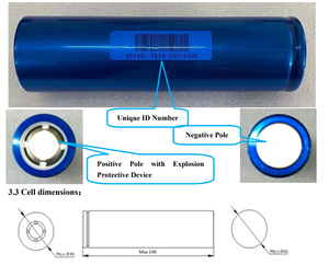 Headway 40146L 3,2 V 20Ah Lifepo4 элемент литий-ионный аккумулятор - Product Image 3