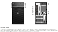 Ordinateurs de bureau de précision Dell T3640 d'occasion, station de travail tour, processeur Intel I3 10100 3,6 GHz, 8 Go de mémoire, en stock