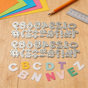 قوالب قص معدنية مخصصة لصناعة البطاقات وألبومات القصاصات، قوالب أرقام للقص والنقش، أداة للحرف اليدوية - Product Image 1