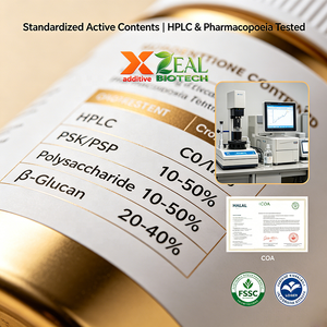 Extracto <span class=keywords><strong>de</strong></span> Cola <span class=keywords><strong>de</strong></span> Pavo <span class=keywords><strong>de</strong></span> Grado Alimenticio Premium ZEAL, PSK PSP, Polisacárido, Beta Glucano, Extracto Dual, Apoyo Inmunológico Hepático, 24 Meses <span class=keywords><strong>de</strong></span> Duración - Product Image 2