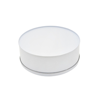 Boîte en fer blanc hermétique de qualité alimentaire pour chocolats et bonbons, grande boîte ronde avec logo personnalisé pour biscuits, tiramisu et snacks