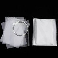 Sacs plats transparents en OPP, impression en héliogravure, emballage jetable personnalisé en plastique à ouverture supérieure pour présentation de bijoux