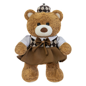 Ingrosso piccolo orsacchiotto peluche stile accademia per matrimoni e compleanni-OEM/ODM riempimento cotone PP - Product Image 1