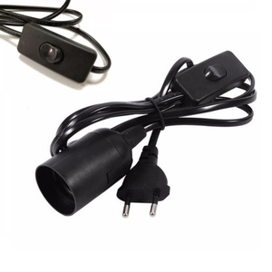 <span class=keywords><strong>Câble</strong></span> d'alimentation <span class=keywords><strong>E27</strong></span> de 1.8m avec prise EU et interrupteur marche/arrêt, support de lampe <span class=keywords><strong>E27</strong></span> <span class=keywords><strong>pour</strong></span> lampes suspendues LED, ampoule LED - Product Image 1