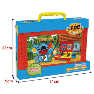 Hanye 2 en 1 niños Juego maleta mecánico juguetes conjunto de herramientas de plástico juguetes para la Educación - Product Image 4