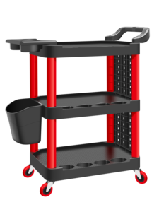 Chariot de lavage de <span class=keywords><strong>voiture</strong></span> à 3 niveaux amovible |   Panneau perforé et crochets - Pour ranger d'autres outils de nettoyage automobile - Product Image 3