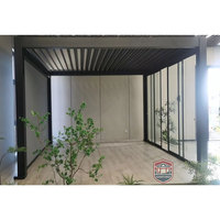 Gazebo de jardin avec protection UV, résistant à la rouille, en aluminium, utilisable toute l'année, pour la découverte du jardin.