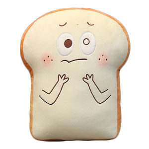 Oem Pu Foam 3d fetta Squishy a lenta crescita spremere roba morbida peluche Toast cuscino cane farcito Hamburger tessuto pane giocattolo fantasia - Product Image 2