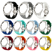 Maßgefertigtes Luxus-Moissanit-Diamant-Metallgehäuse für AP Swatch Montre Royal Pop-Gehäuse für AP Royal Pop-Armband für AP Royal Pop SWatch