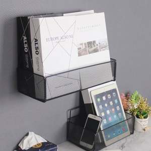 בית חדר אמבטיה מטבח ארונות ארגון אחסון ארגון תיל מתכת אחסון המארגן סל סט קיר - Product Image 6